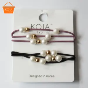 KOJA 2pcs set Hair Tie for Women Tie Up Hair Rubber Band For Hair Beauty