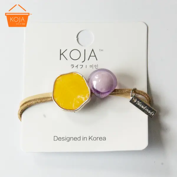 KOJA 2pcs set Hair Tie for Women Tie Up Hair Rubber Band For Hair Beauty
