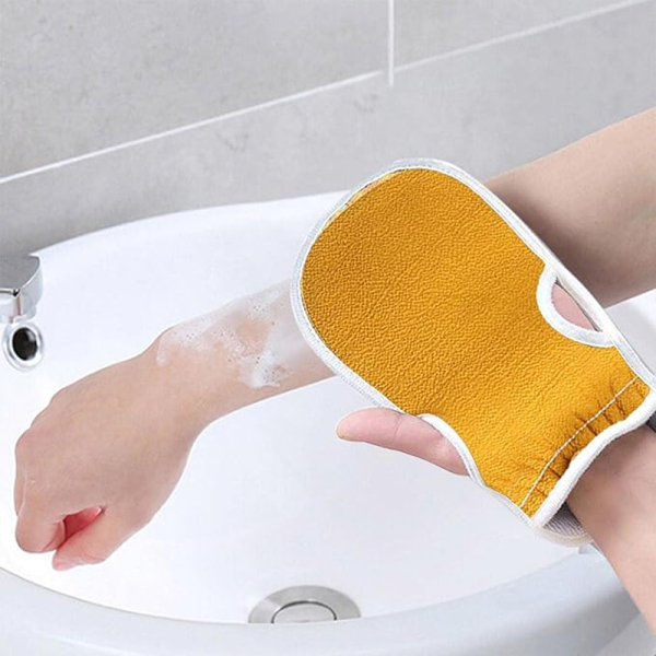 KOJA 3 x Exfoliating Sponge Back Scraper Set Bath Shower Purifier for Shower and Bath Massage Removes Dead Skin - Image 4