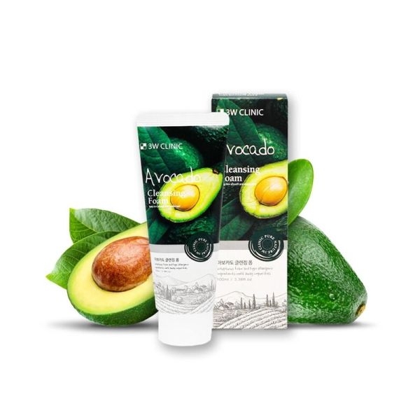 KOJA 3W Clinic Avocado Cleansing Foam - 100ml - Image 2