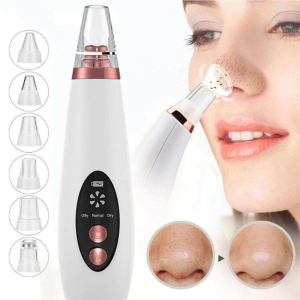 KOJA Blackhead Remover Multifunctional 6 in 1 Tool | Electric Derma suction Machine | Pimple Acne Pore Cleaner Vacuum Tool | USB Rechargeable | Facial Cleanser Device for Nose & Skin Care | For MEN & WOMEN