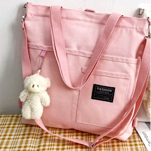 KOJA Cartoon Graphic Front Pocket shopper Bag