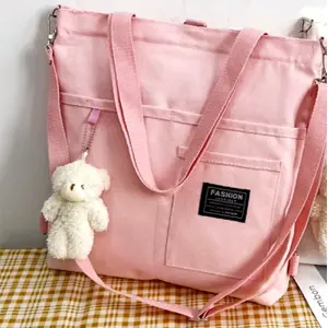KOJA Cartoon Graphic Front Pocket shopper Bag