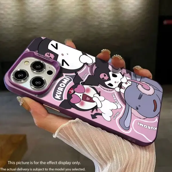 KOJA Cute And Coquettish Kuromi Pattern Colorful Pattern Mobile Phone Case for Iphone - Image 3