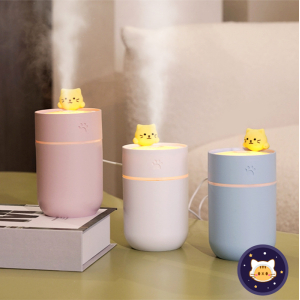 KOJA Cute Cat Air Humidifier & Night Light Diffuser Mist Maker Aroma