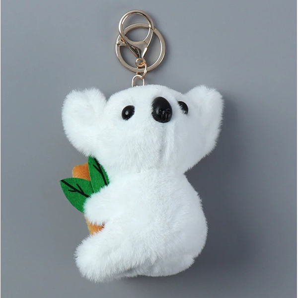 KOJA Cute Simulation Koala Plush Pendant Doll Keychain - Image 3