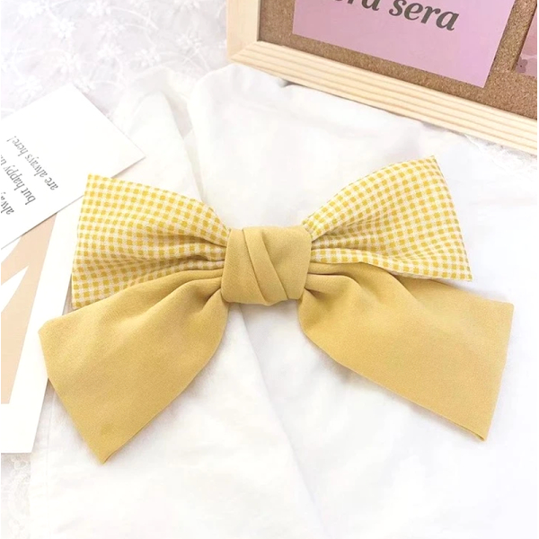 KOJA Fairy Big Bow Hairpin Back Head Spring Clip Retro Japanese Floral Hair Accessories For Girls - Image 2