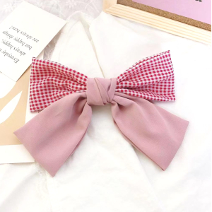 KOJA Fairy Big Bow Hairpin Back Head Spring Clip Retro Japanese Floral Hair Accessories For Girls