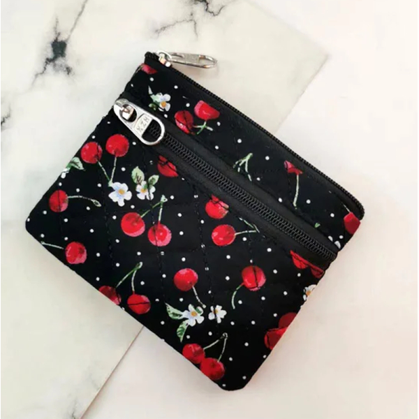 KOJA Floral Coin Purse ,Coin Pouch ,Flowers ,Leaves ,Bag,Business Card Holder ,Purse ,Coin Purse For Women , Girls - Image 2