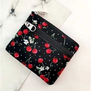KOJA Floral Coin Purse ,Coin Pouch ,Flowers ,Leaves ,Bag,Business Card Holder ,Purse ,Coin Purse For Women , Girls