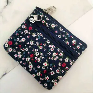 KOJA Floral Coin Purse ,Coin Pouch ,Flowers ,Leaves ,Bag,Business Card Holder ,Purse , For Women