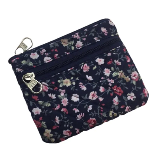 KOJA Floral Coin Purse ,Flowers ,Leaves ,Bag,Business Card Holder , For Women - Image 2