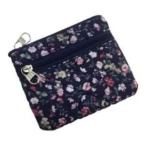 KOJA Floral Coin Purse ,Flowers ,Leaves ,Bag,Business Card Holder , For Women