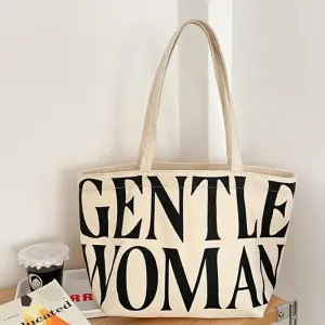 KOJA Gentle Canvas Tote Bag for School Office Travel