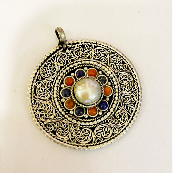 KOJA Handcrafted Nepalese Tibetan Collection Siku Puucha Stone Pendent - Image 2