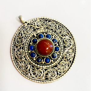 KOJA Handcrafted Nepalese Tibetan Collection Siku Puucha Stone Pendent