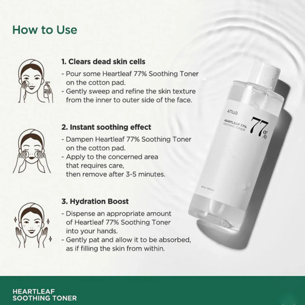 KOJA Heartleaf 77+ Soothing Toner 250 ml - Image 4