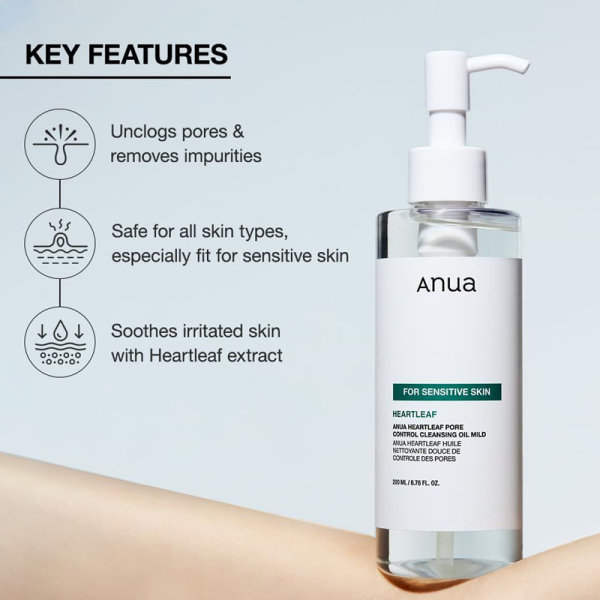KOJA Heartleaf Pore Control Cleansing Oil Mild – 200ml - Image 3