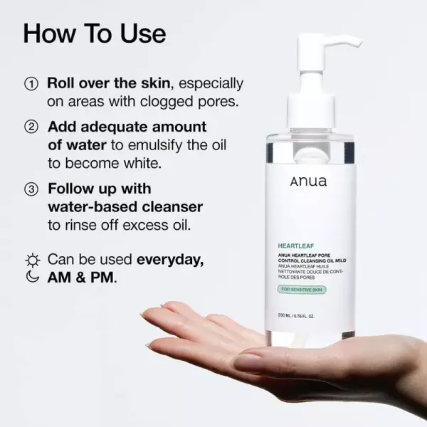 KOJA Heartleaf Pore Control Cleansing Oil Mild - Image 3