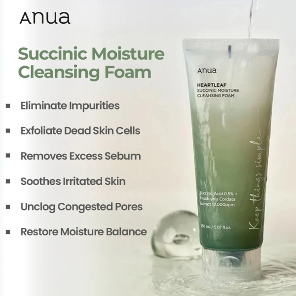 KOJA Heartleaf Succinic Moisture Cleansing Foam 150 ml - Image 5