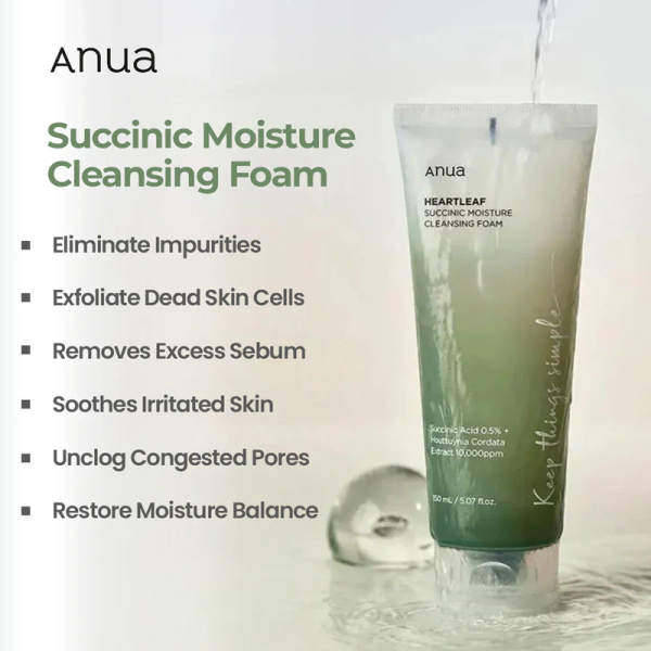 KOJA Heartleaf Succinic Moisture Cleansing Foam, 150ml - Image 2