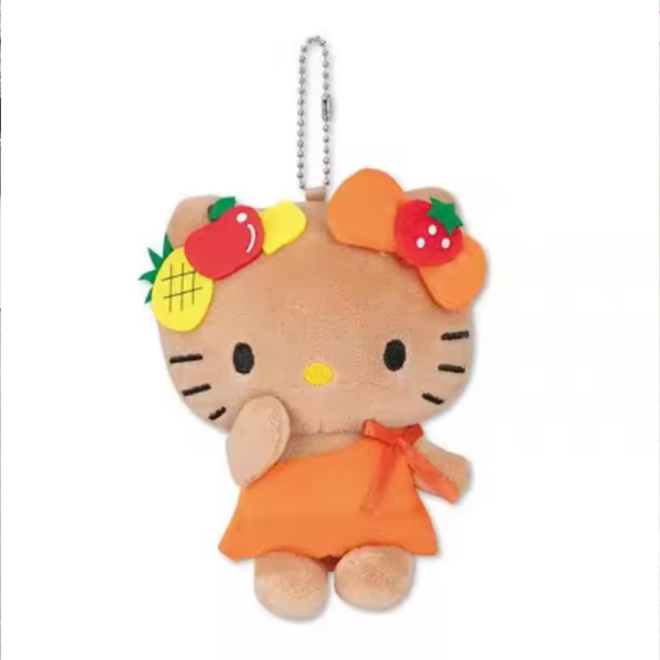KOJA Kawaii Sanrio Hello Kitty Cartoon Creative Kt Mermaid Surfboard Plush Toys Backpack Pendant Accessories Keychain Birthday Gifts - Image 3