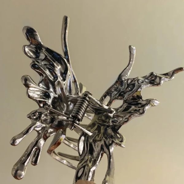 KOJA Korean Elegant Butterfly Metal Hair Claw Clip - Image 3