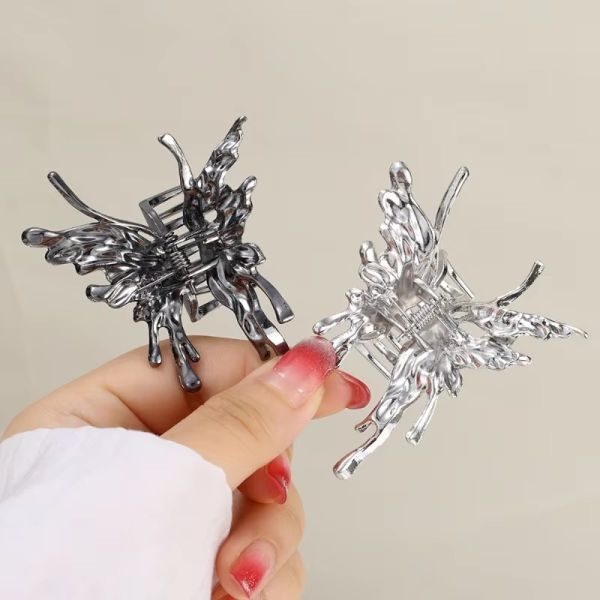KOJA Korean Elegant Butterfly Metal Hair Claw Clip - Image 4