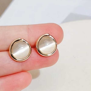 KOJA Korean Elegant Design Stud Shape Earrings