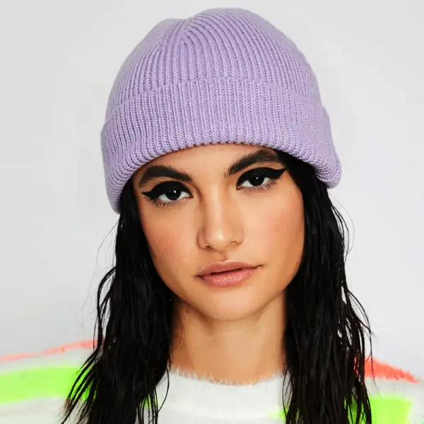 KOJA Korean Style Hat Warm Solid Hat Woolen Fashion Knitted - Image 2