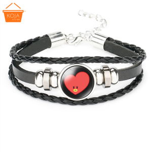 KOJA Kpop BTS BT21 Unisex Time Gemstone Bracelet Wristband Jewelry Decor Gifts