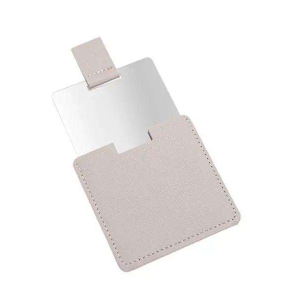 KOJA Leather Compact Foldable Makeup Mirror Pocket Mirror Cosmetic - Image 2