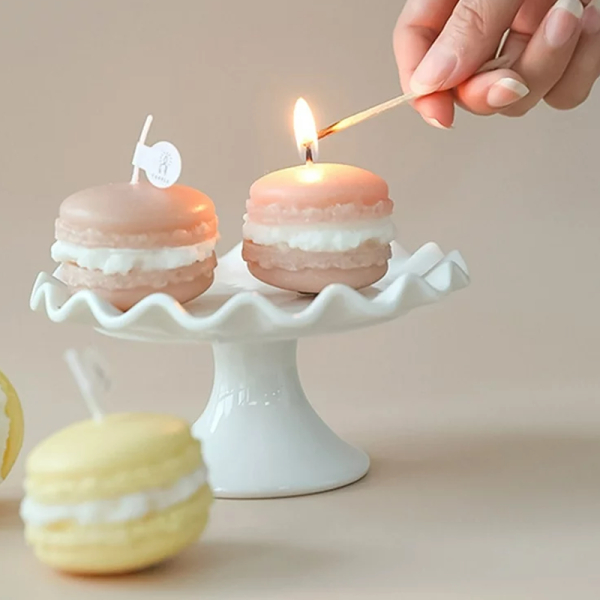 KOJA Macaron Shaped Pastel Color Decorative Aromatherapy Scented Candles - Image 2