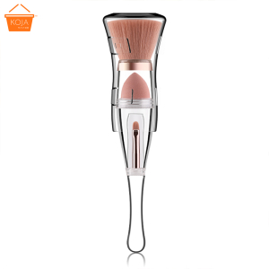 KOJA Makeup Brush 3 in 1 Contour Brush Foundation Puff Lip Brush Multi-function Portable Concealer Brush