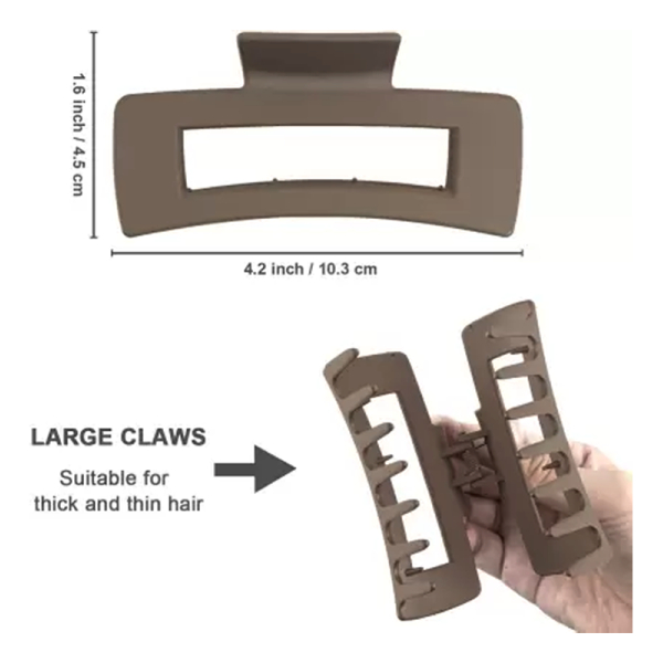 KOJA Matte Hair Clips Thick Hair Large Claw Clip 3.5in Size Accessories Hair Clip Hair Claw - Image 3