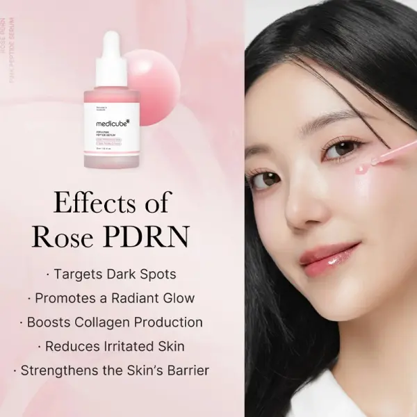 KOJA Medicube Salmon DNA PDRN Pink Peptide Serum, Pink glow serum, Peptide, Niacinamide, Uneven Skin Tone ,30ml - Image 2