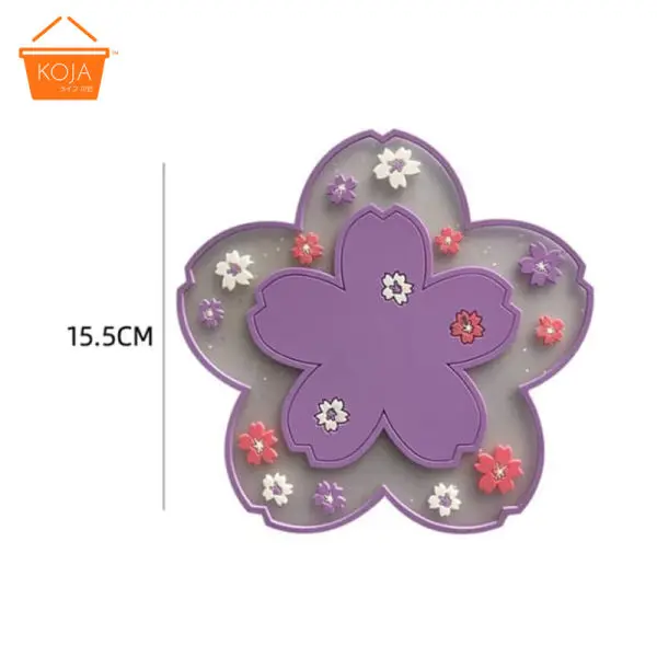 KOJA Medium Style Heat Resistant Creative Petal Shape Tea Coaster Cup Milk Mug Coffee Cup Coaster Mat Place Mat - Image 4