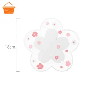 KOJA Medium Style Heat Resistant Creative Petal Shape Tea Coaster Cup Milk Mug Coffee Cup Coaster Mat Place Mat