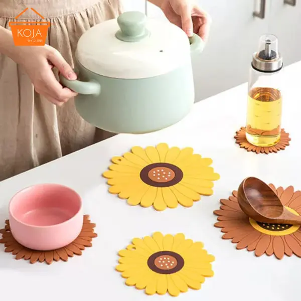 KOJA Medium Style Heat Resistant Creative Petal Shape Tea Coaster Cup Milk Mug Coffee Cup Coaster Mat Place Mat - Image 5
