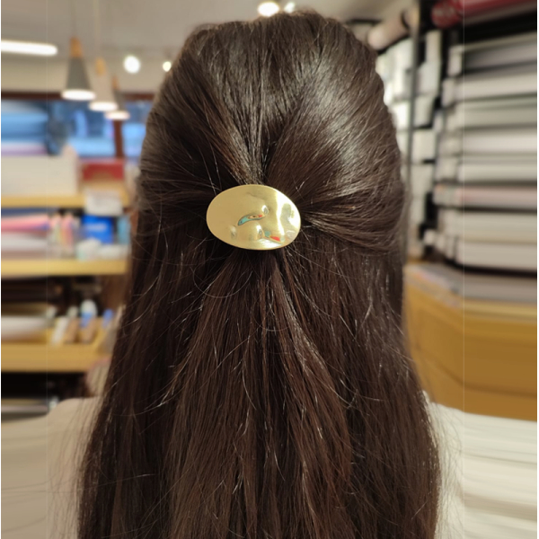 KOJA Metal hair cuff - Size Small Copper Ponytail Holder Metal Hair Accessories For Her - Image 2