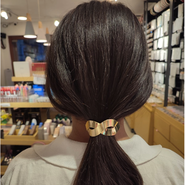 KOJA Metal hair cuff - Size Small Copper Ponytail Holder Metal Hair Accessories For Her - Image 5