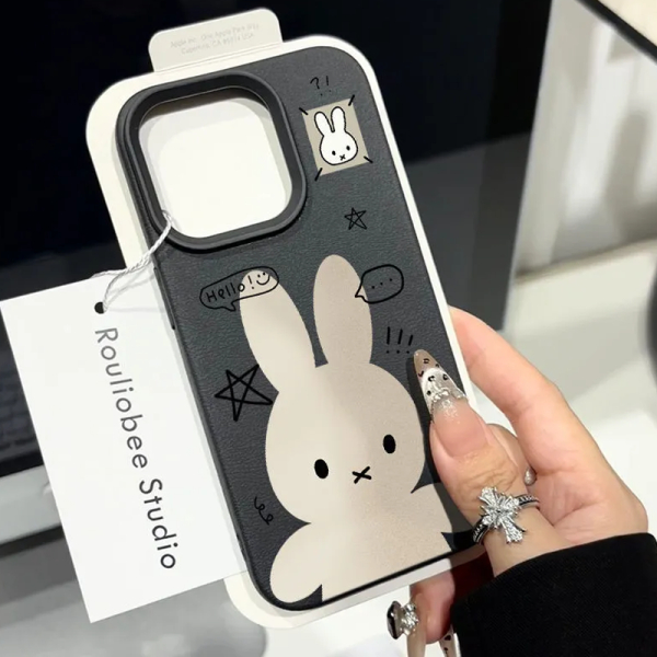 KOJA Miffy Rabbit iPhone Case, Lychee Design, Durable - Image 3