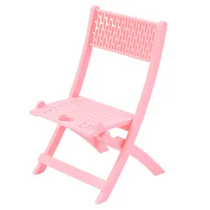 KOJA Miniature Folding Chair For Phone Stand Doll House Accessories