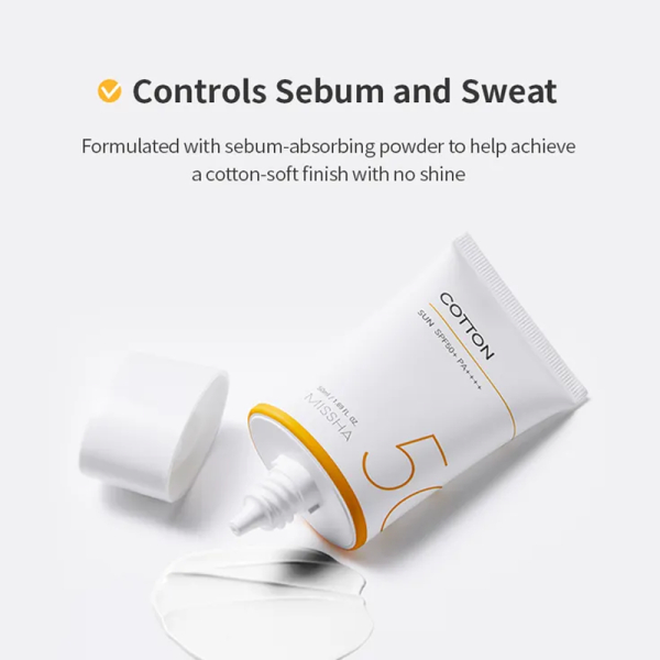 KOJA Missha All Around Safe Block Cotton Sun 50ml SPF50+ PA++++ 50ml - Image 2