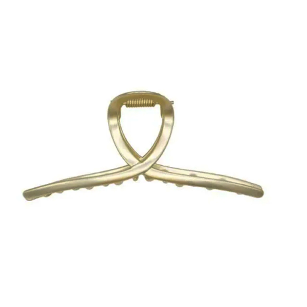 KOJA New Women's Fashion Metal Gold Crab Claw Clip Geometric Hollow Hair Clip Shark Clip Back Head Hair Ornament - Image 3