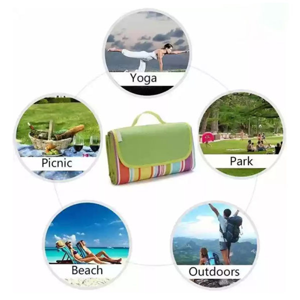 KOJA Picnic Mat Camping Equipment Picnic Blanket Sand Proof Beach Blanket Oxford Waterproof For Outdoor Picnic Mat Small Size145*200cm - Image 2