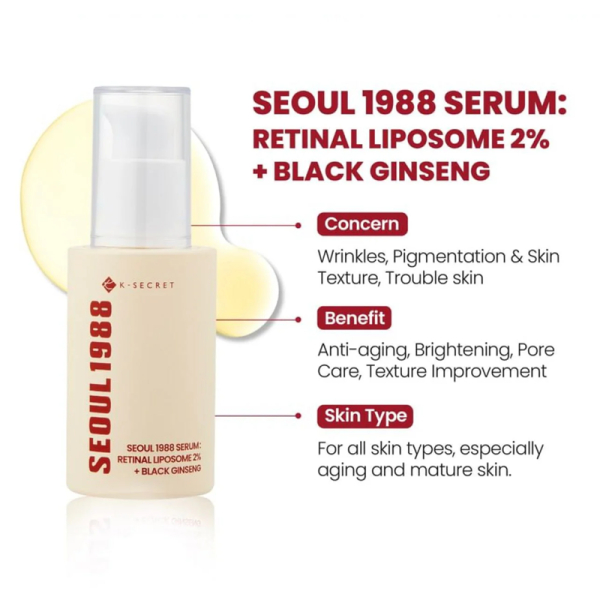 KOJA Serum Retinal Lipsome 2% + Black Ginseng 30ml - Image 2