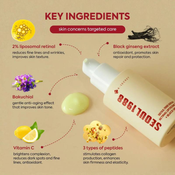 KOJA Serum Retinal Lipsome 2% + Black Ginseng 30ml - Image 4