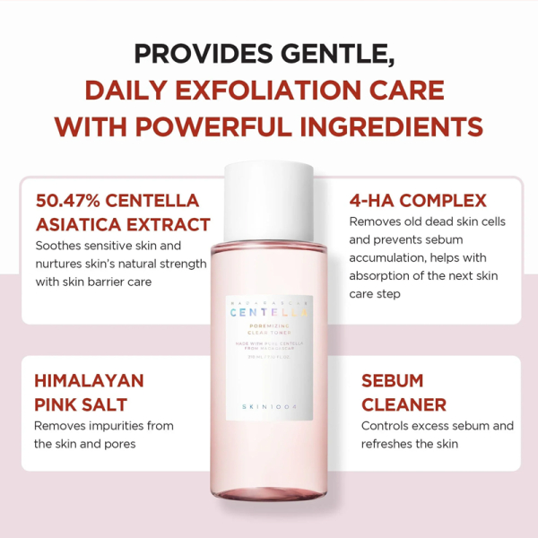 KOJA Skin1004 Madagascar Centella Poremizing Clear Toner 210ml - Image 2