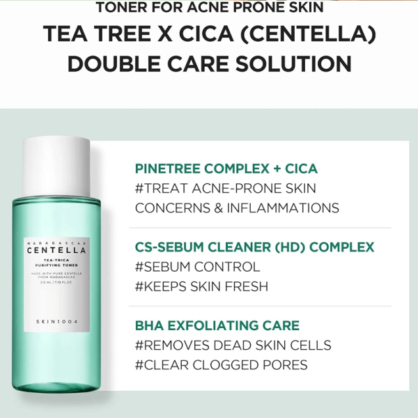KOJA SKIN1004 Madagascar Centella Tea-Trica Purifying Toner 210ml - Image 3